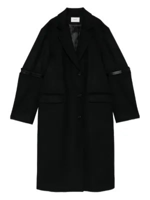 MM6 Maison Margiela Cotton Twill Trench Coat | Black | FARFETCH