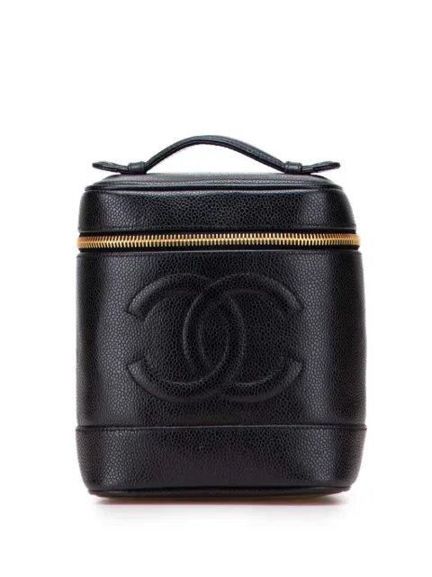 CHANEL Pre-Owned 1994-1996 CC Caviar Case vanity bag