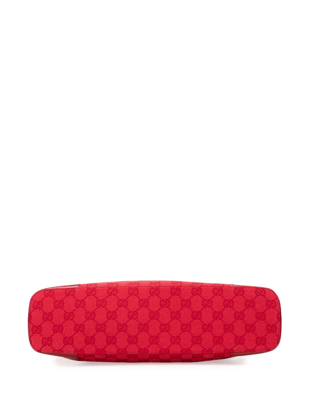 Pre-owned Gucci 2000-2015 Gg Canvas Shoulder Bag In Red