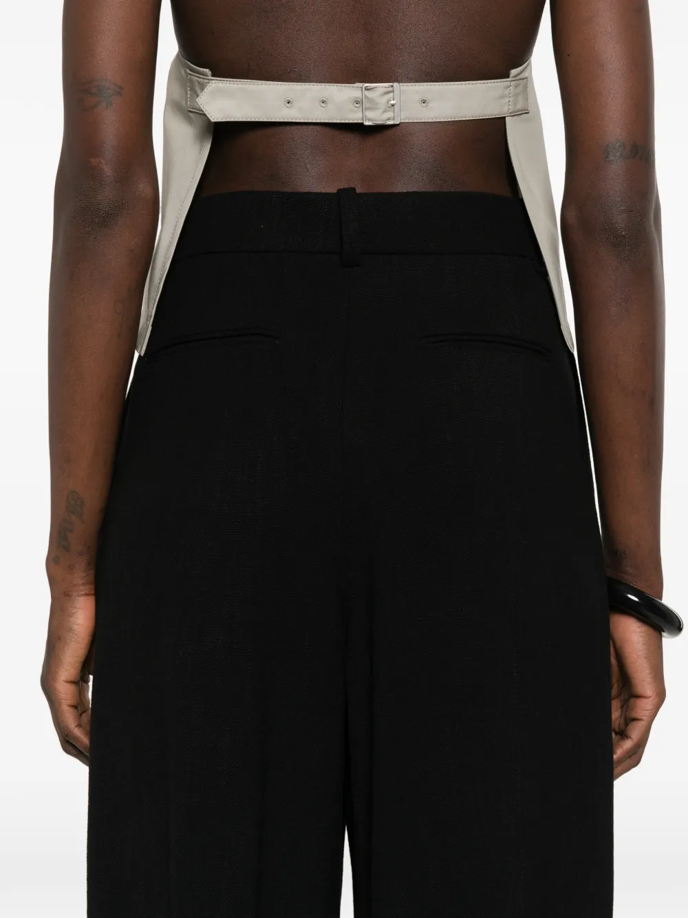 WARDROBE.NYC Broek met riemlussen Zwart