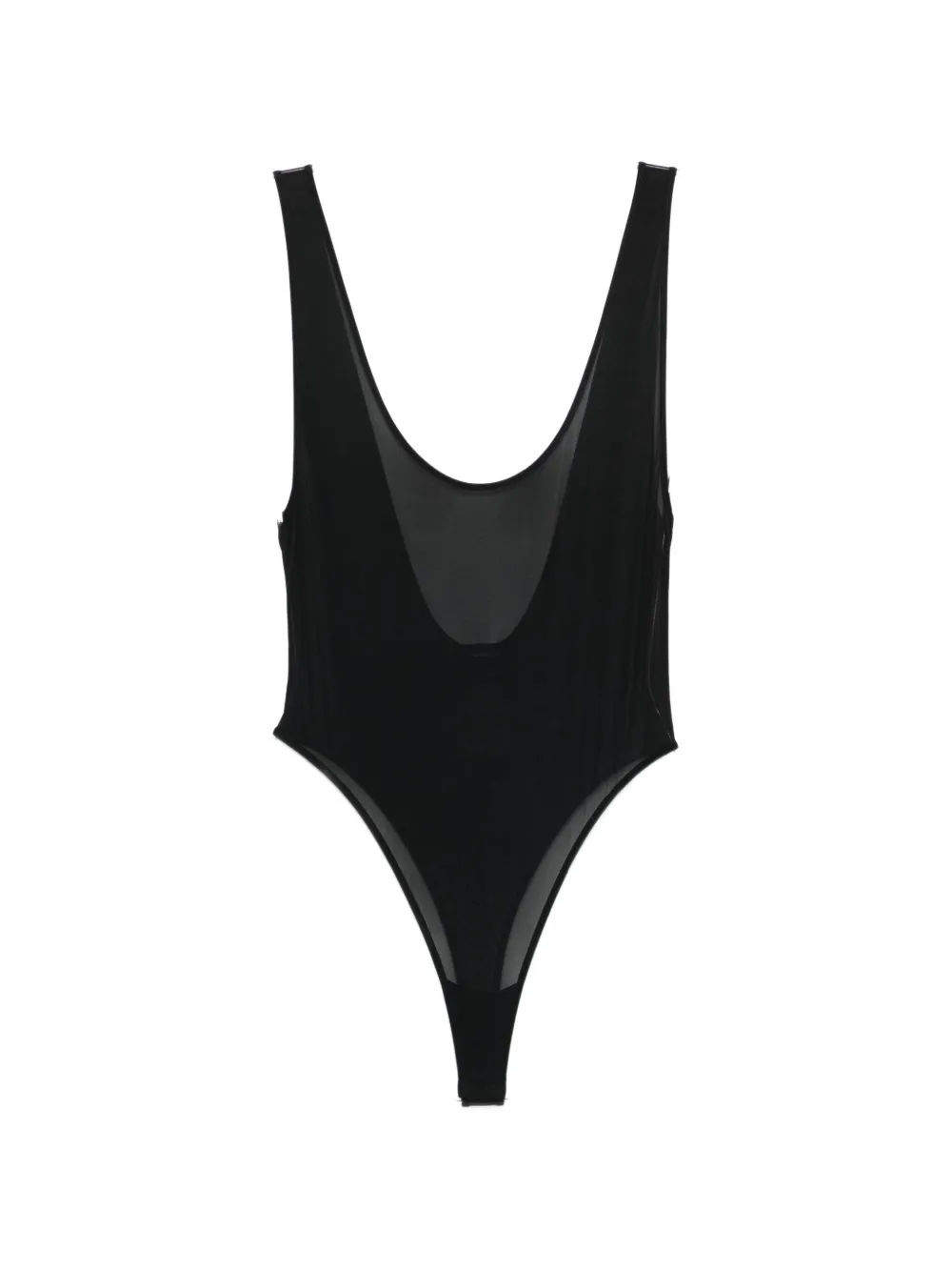 WARDROBE.NYC sheer tank bodysuit - Nero