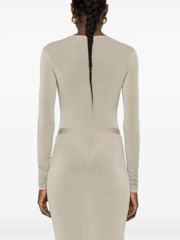 Wardrobe.nyc Sheer Bodysuit - Neutrals Wardrobe.nyc Sheer Bodysuit - Neutrals