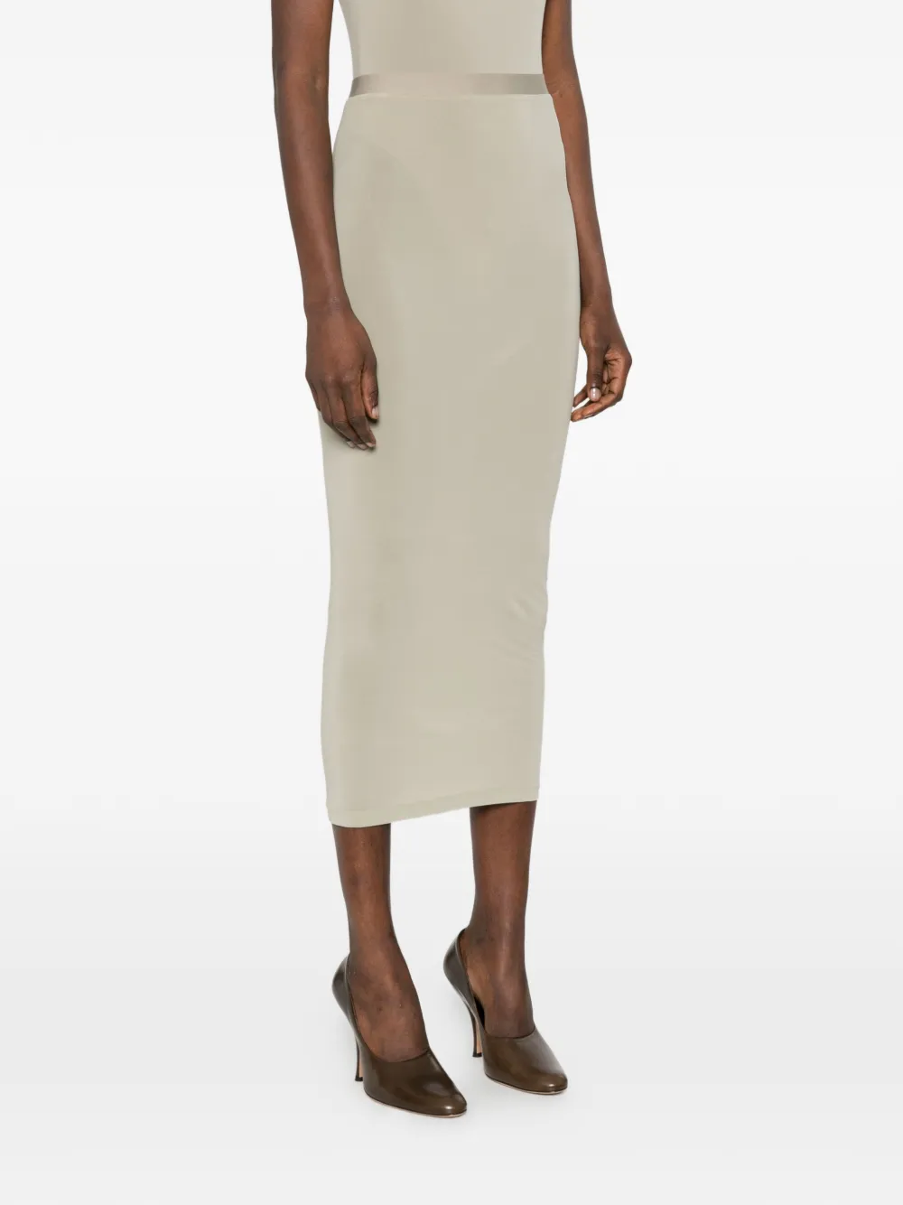  Wardrobe.nyc Sheer Skirt - Neutrals 