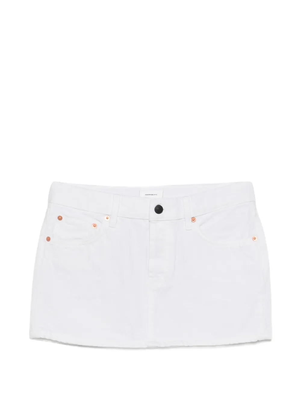 WARDROBE.NYC denim mini skirt - Bianco