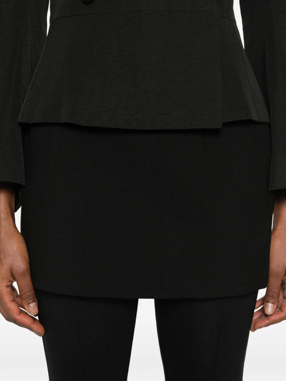 WARDROBE.NYC Contour mini-rok Zwart