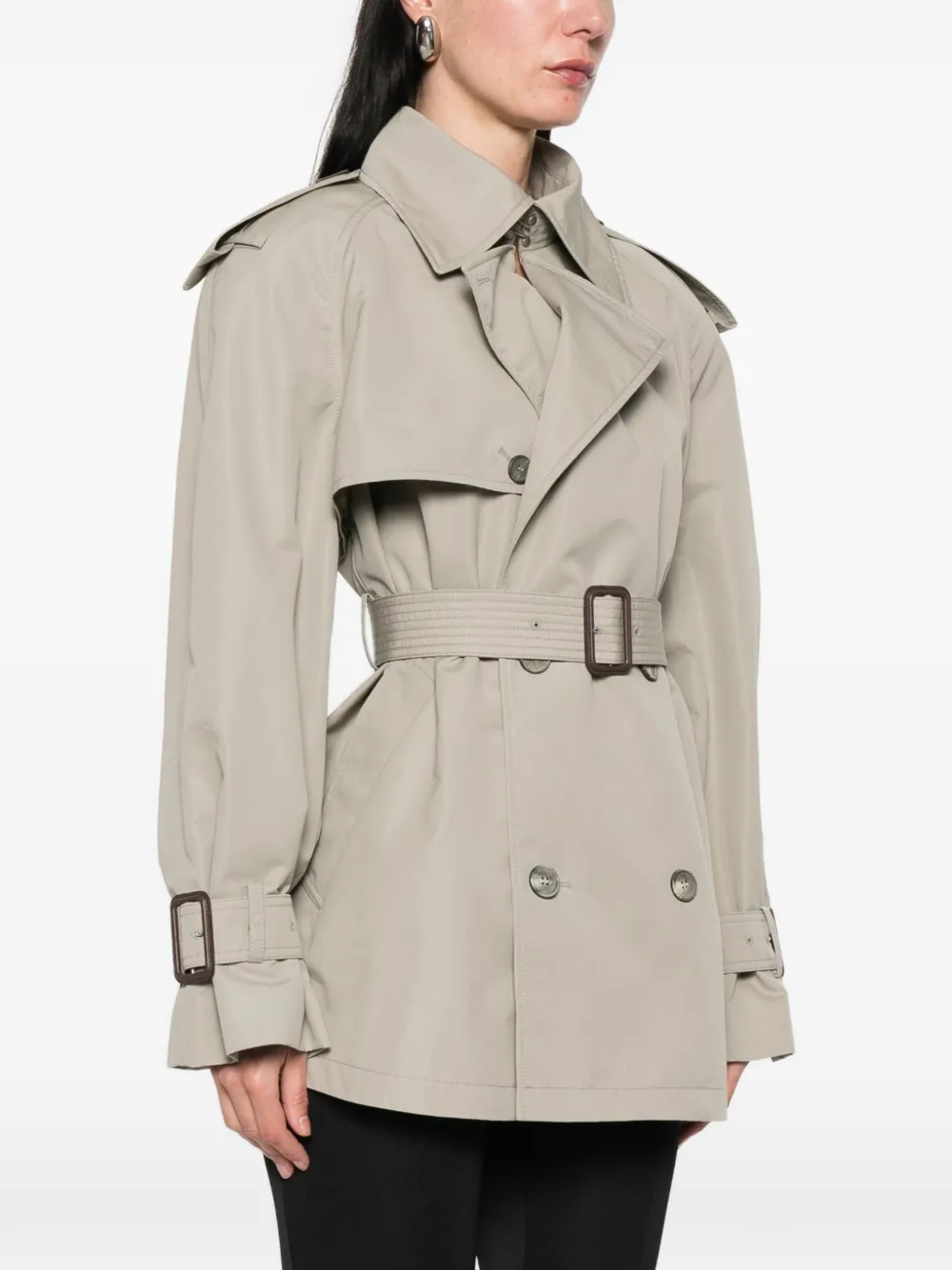  Wardrobe.nyc Belted Trench Coat - Neutrals 