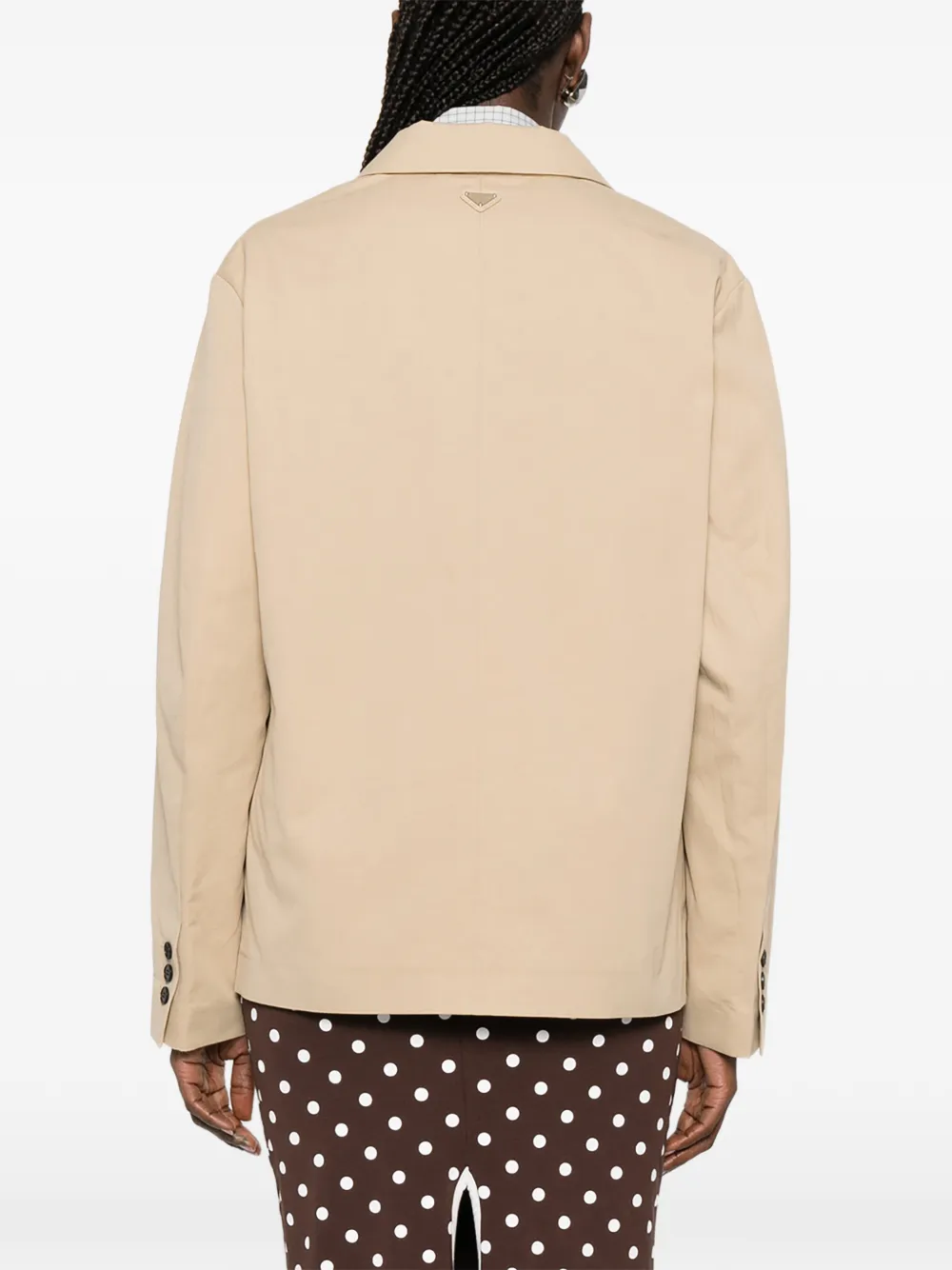 Prada Blazer met knoopsluiting Beige