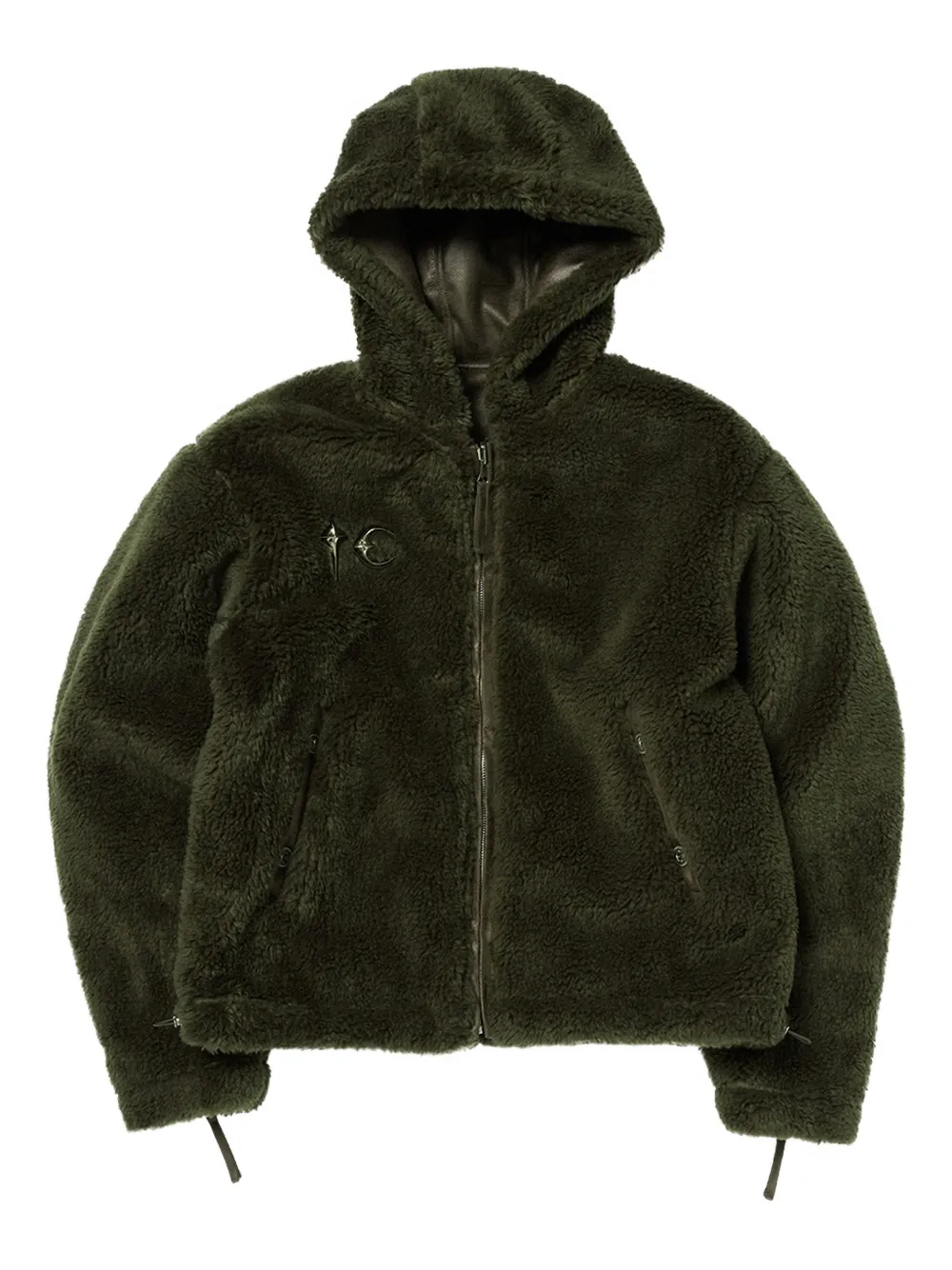 Thug Club Reversible Hooded Jacket In Green