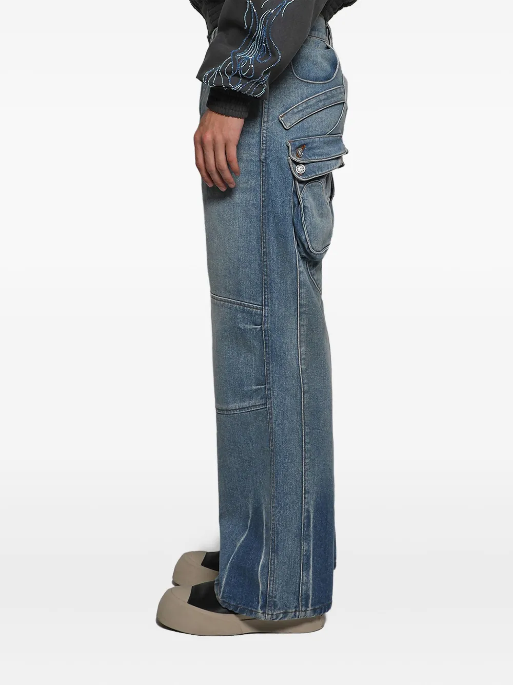 Earthling Vip Bronx Jeans In Blue