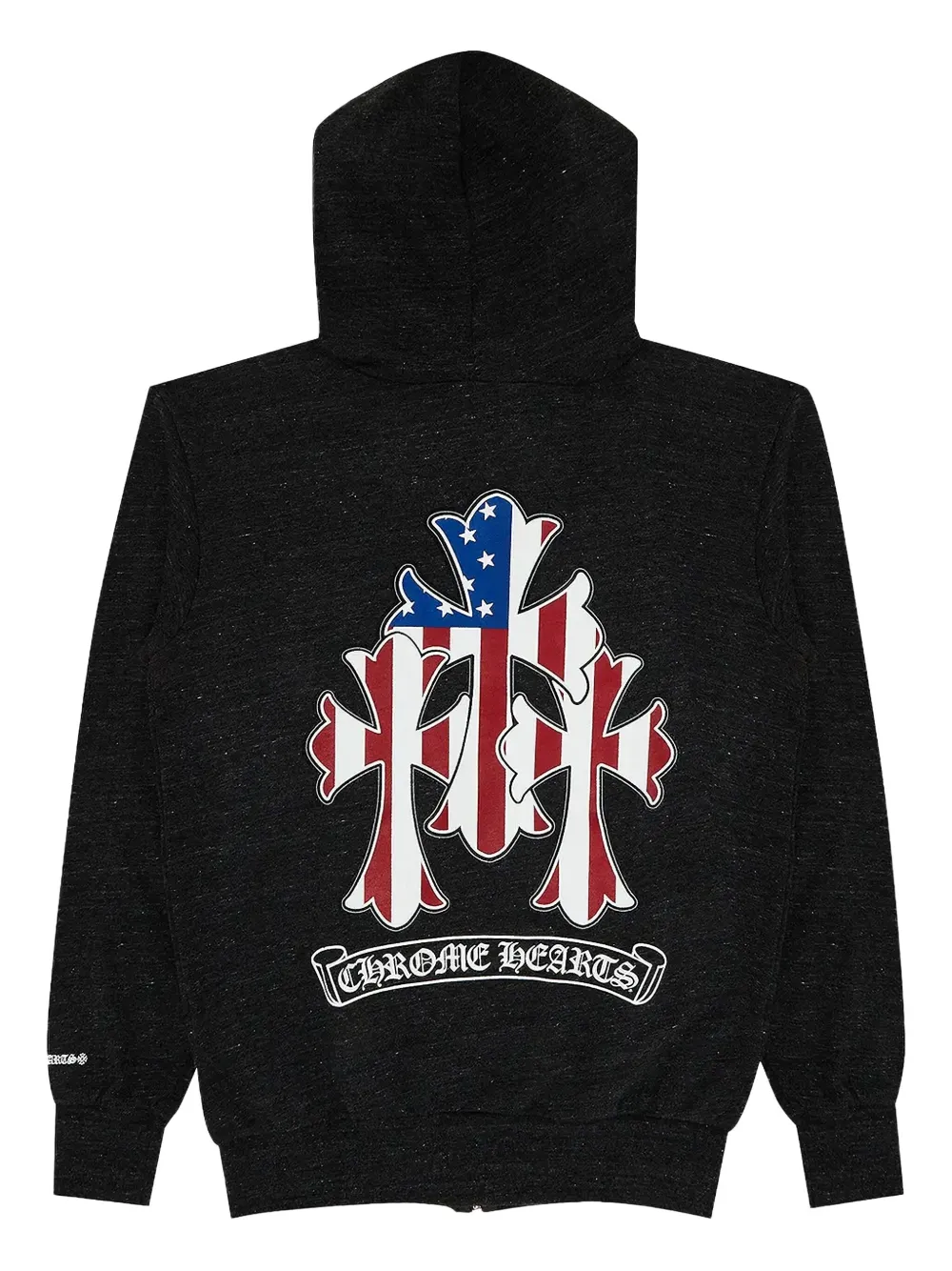 Chrome Hearts American Flag zip-up Hoodie | Black | FARFETCH UK Chrome Hearts American Flag zip-up Hoodie | Black | FARFETCH UK