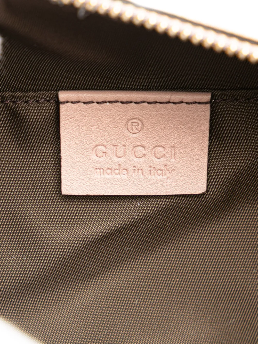 Pre-owned Gucci 2000-2015 Patent Soho Cosmetic Pouch In Brown