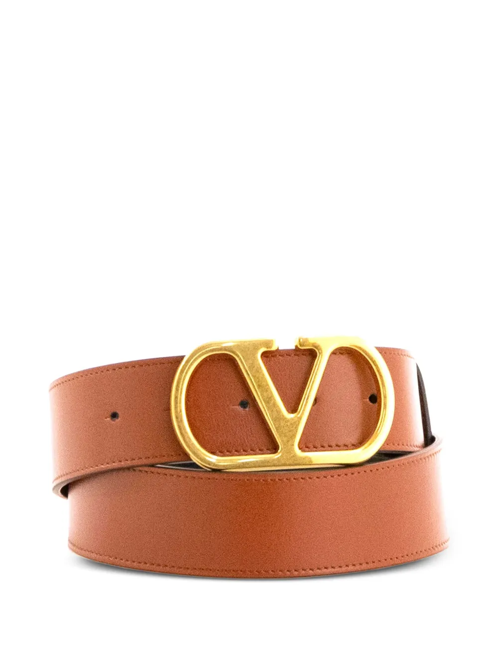 Valentino Garavani VLogo Signature omkeerbare riem - Bruin