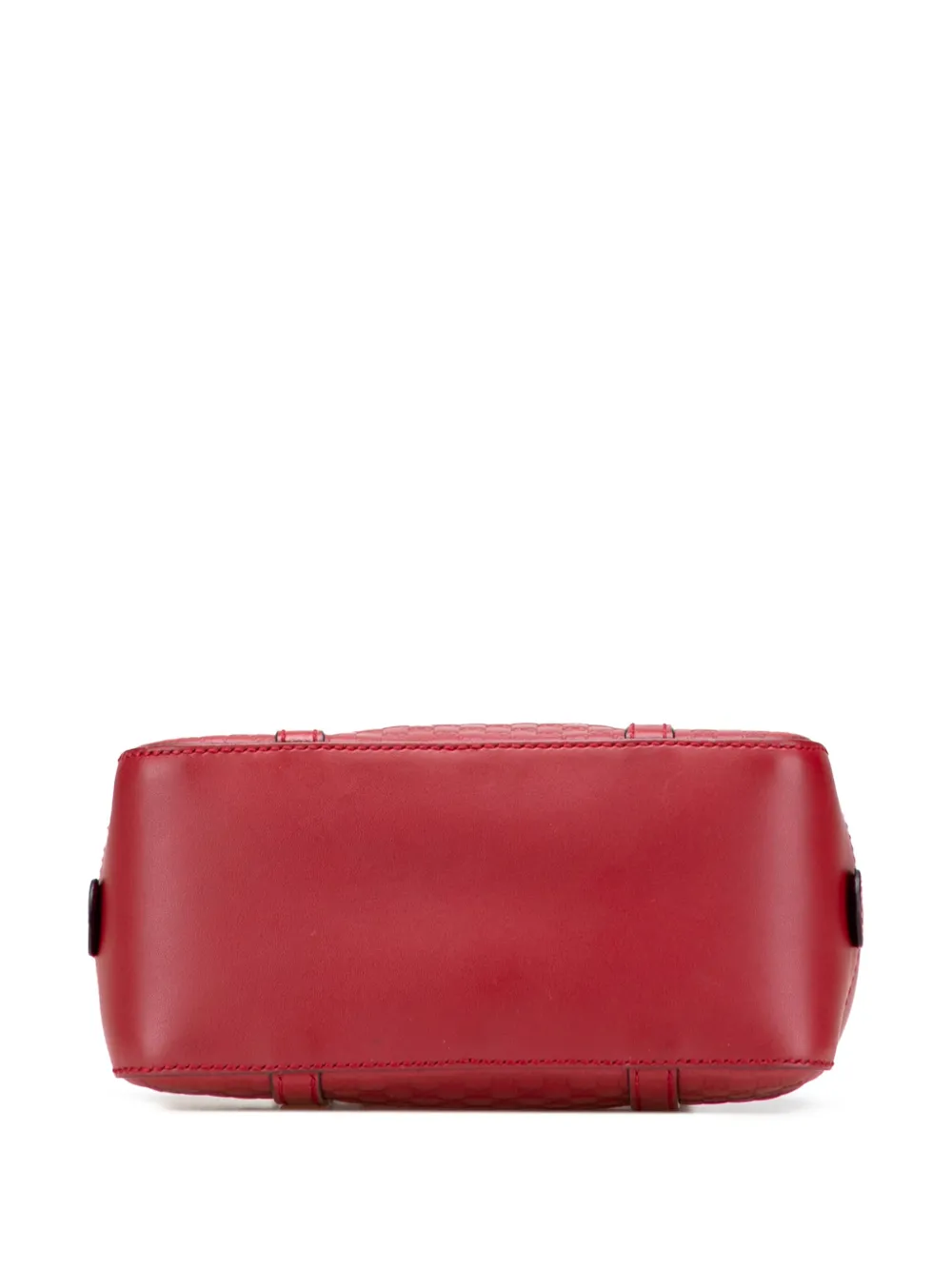 Pre-owned Gucci 2000-2015 Small Microssima Bree Satchel In Red