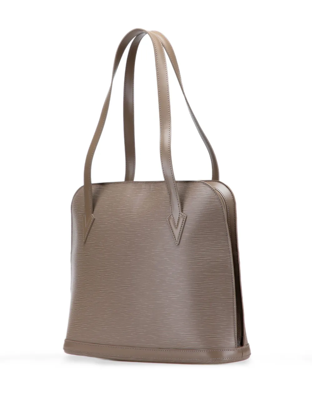 Pre-owned Louis Vuitton 2002 Epi Lussac Shoulder Bag In Brown