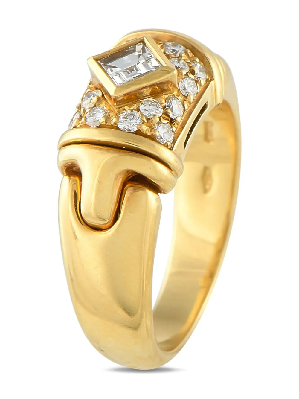 Bvlgari Pre-Owned 18K yellow gold Parentesi diamond ring | Image 2