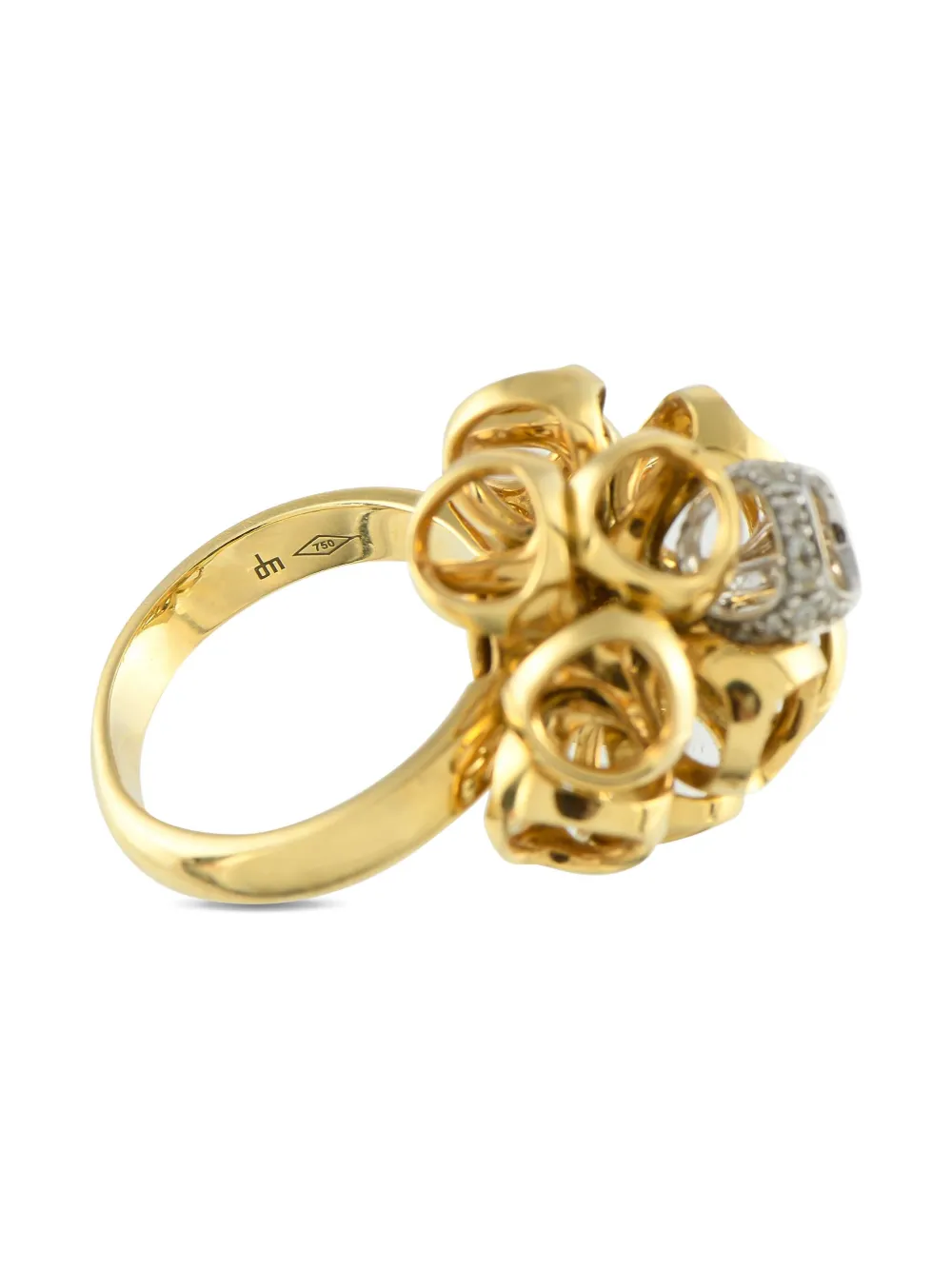 Pre-owned Di Modolo 18k Yellow Gold Icona Diamond Ring