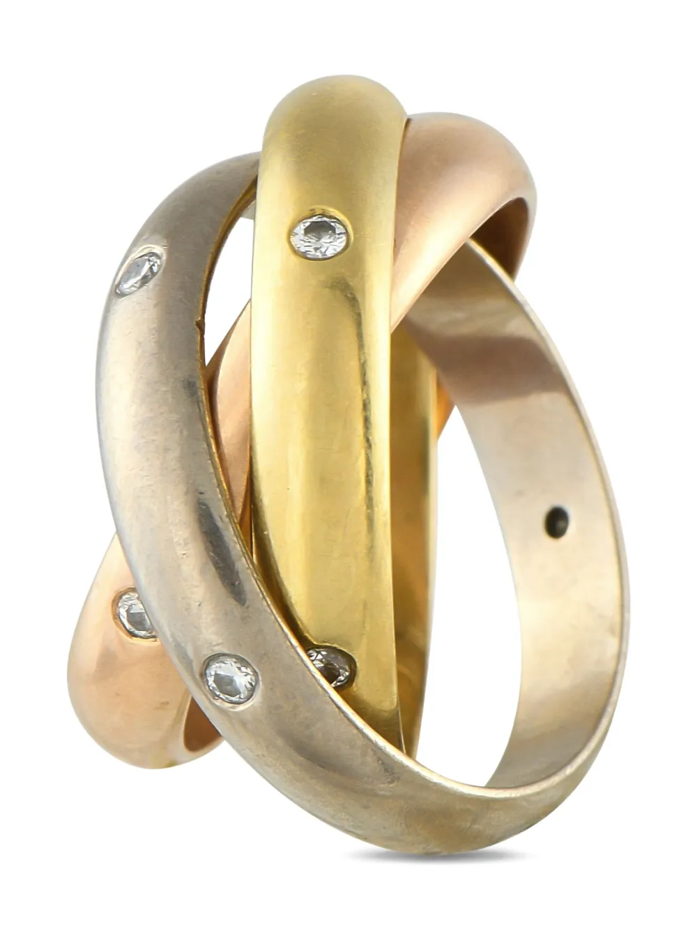Cartier 18K gold Trinity Rolling diamond ring | Image 2