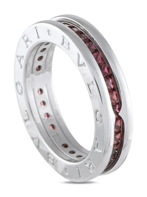 Bvlgari Pre-Owned 18K white gold B.Zero1 tourmaline ring