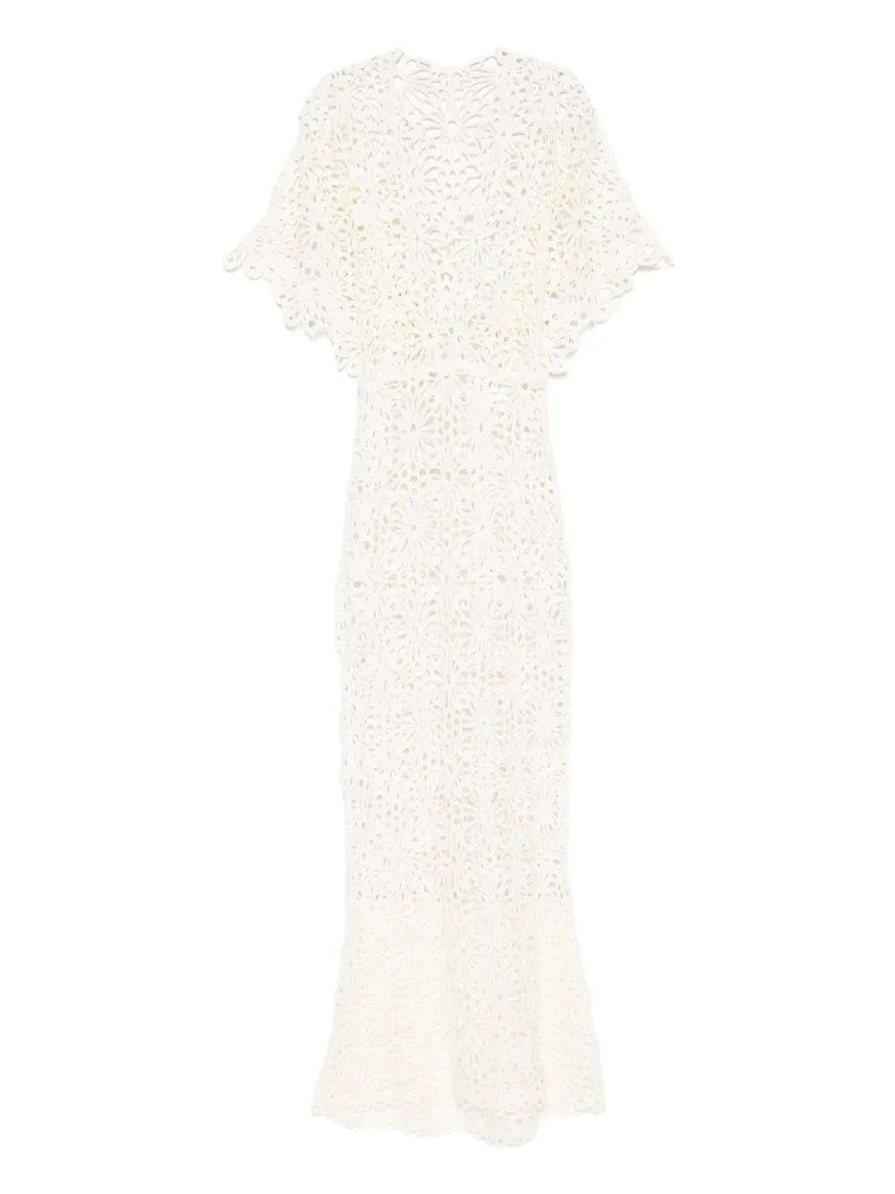 Norma Kamali Obie floral-lace maxi dress | Neutrals | Image 1