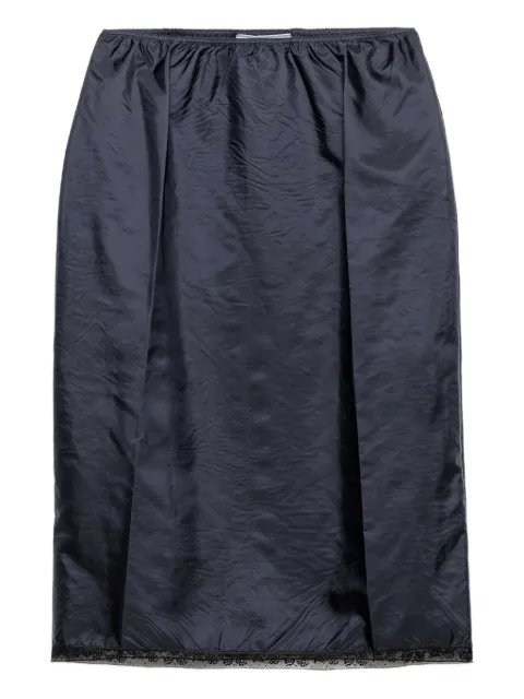 Prada lace-trimmed pencil skirt