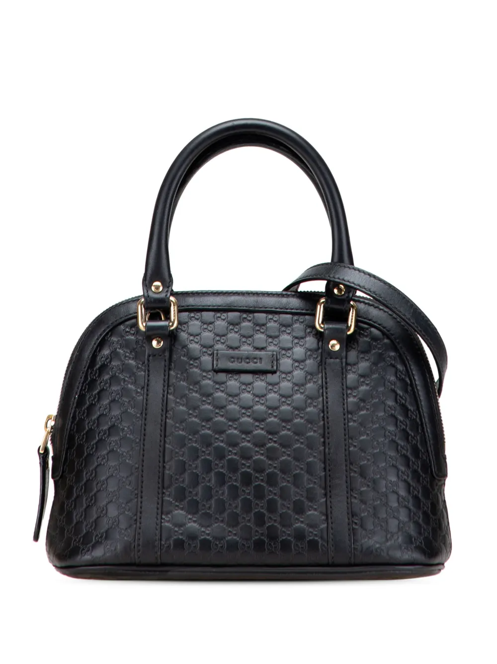 Gucci Pre-Owned 2016-2025 Mini Microguccissima Dome satchel | Black | Image 1