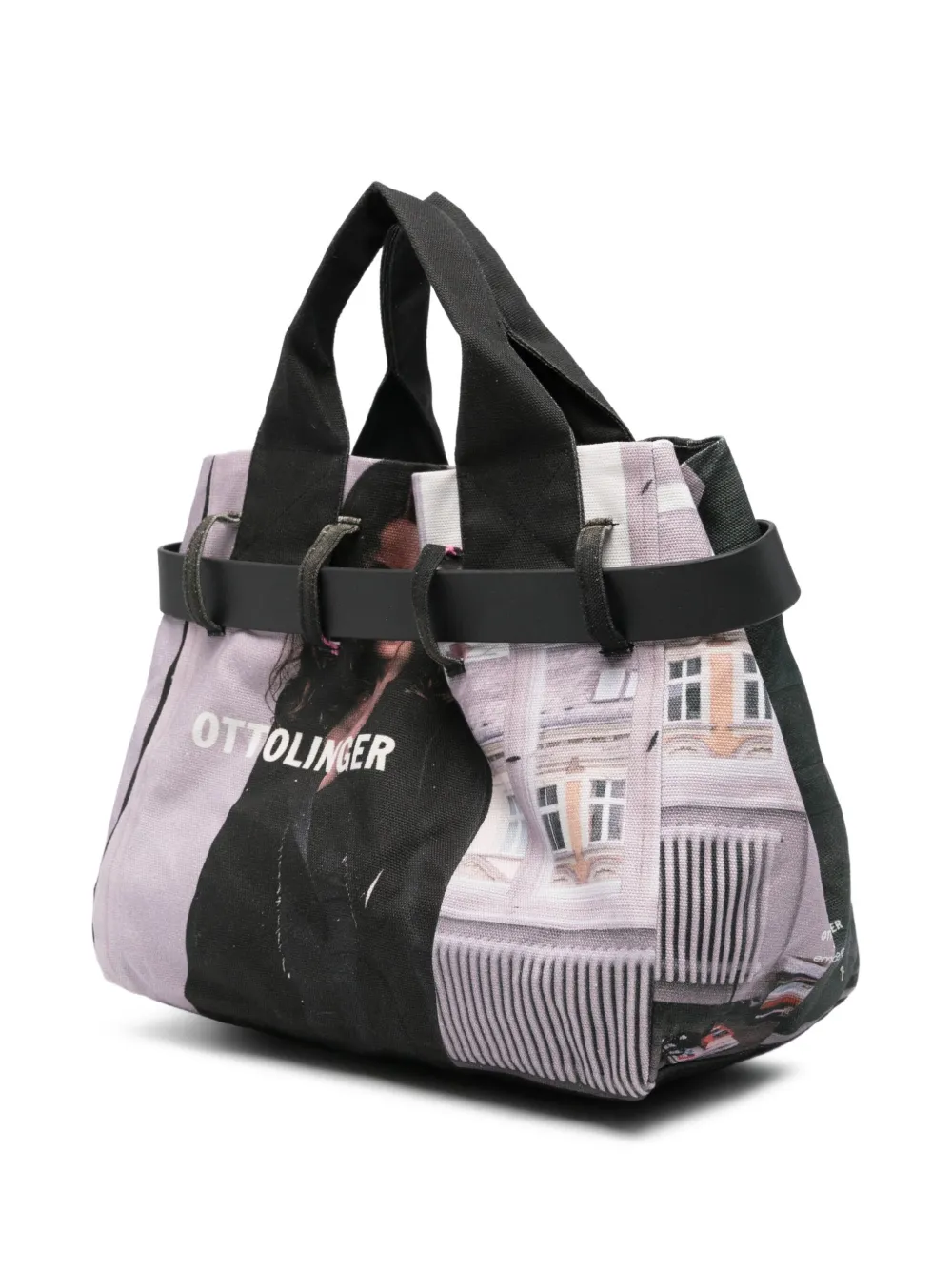 Ottolinger Shopper met ceintuur Bruin