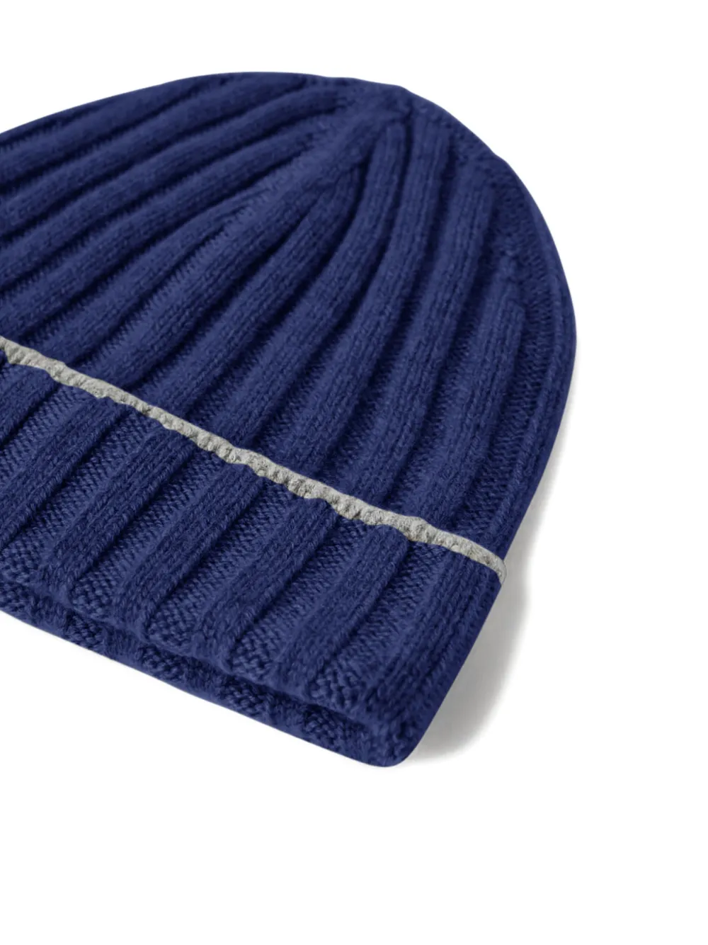 Brunello Cucinelli Geribbelde kasjmier muts - Blauw