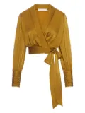 ZIMMERMANN silk wrap top - Yellow