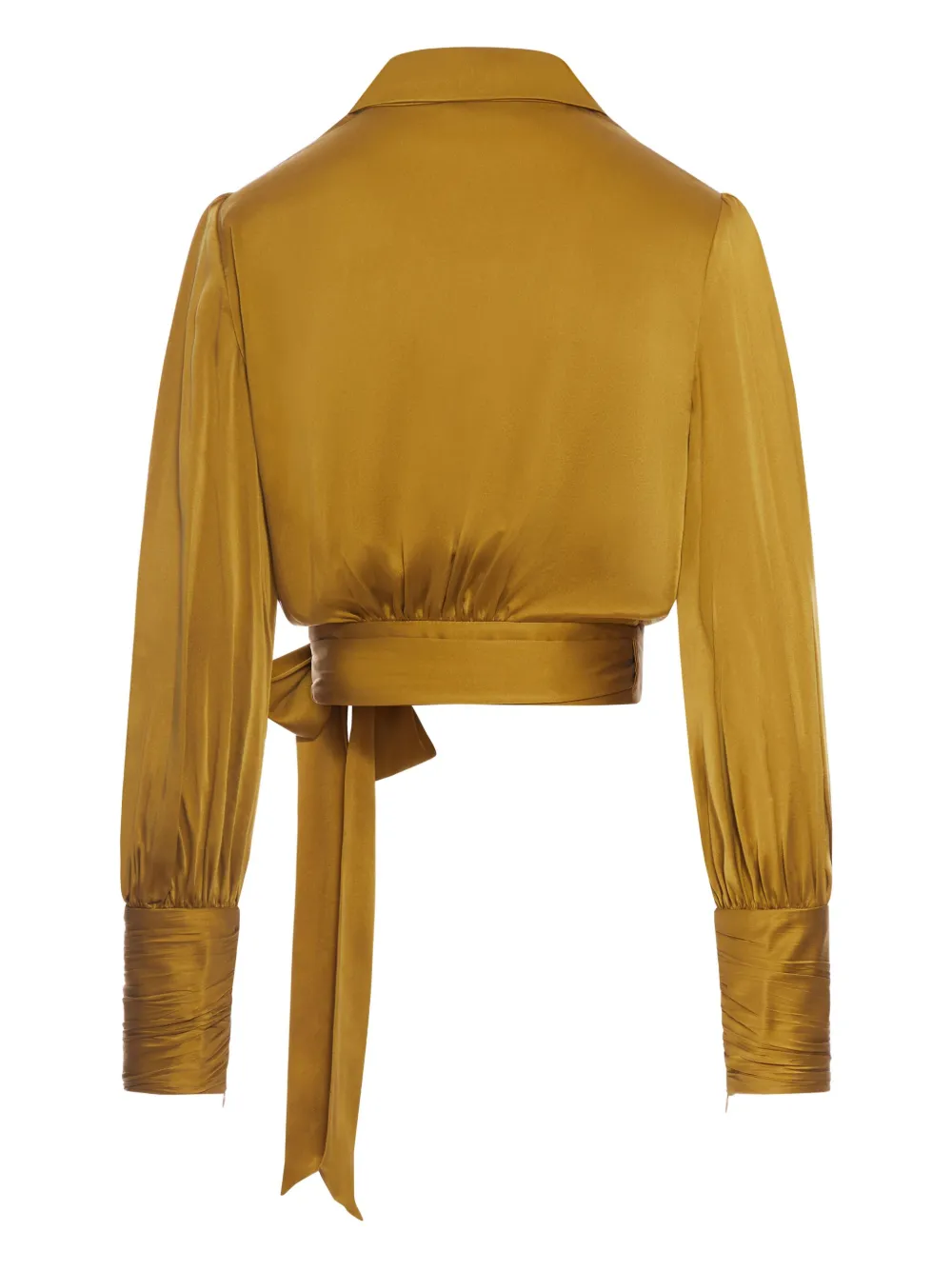 ZIMMERMANN silk wrap top - Geel