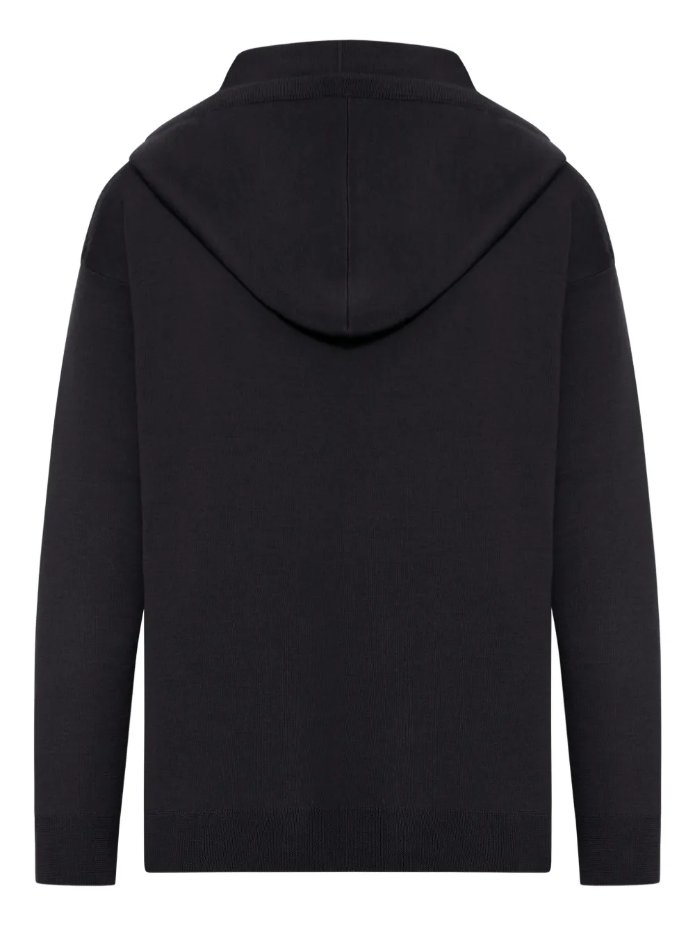Max Mara Hoodie met fluwelen logo - Zwart