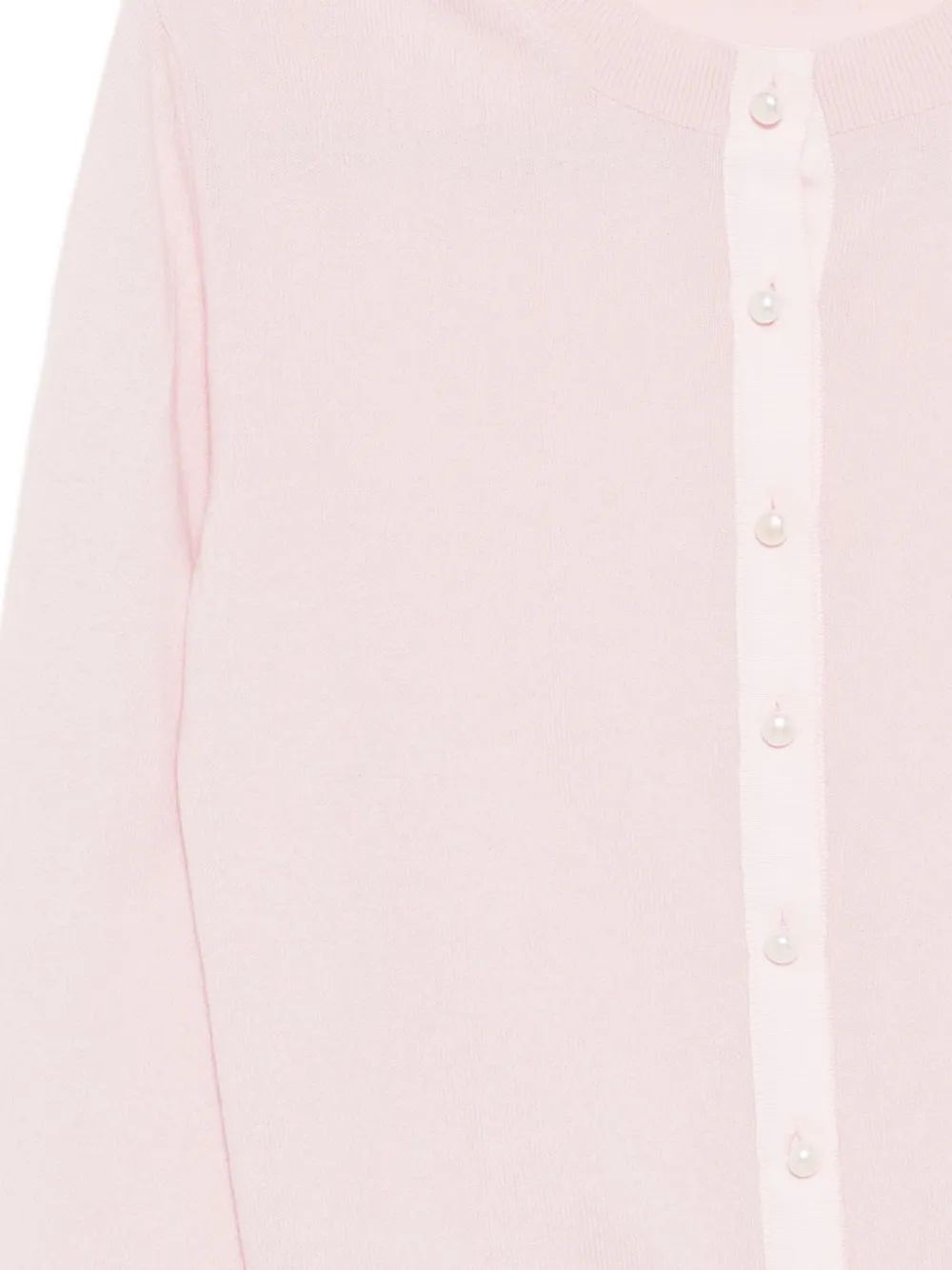  Teddy Cashmere Logo-embroidered Cardigan - Pink 