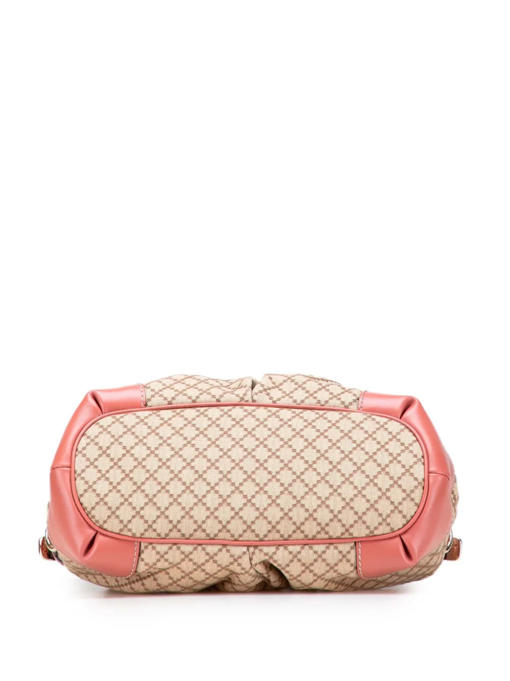 Pre-owned Gucci 2000-2015 Diamante Canvas Sukey Satchel In Brown
