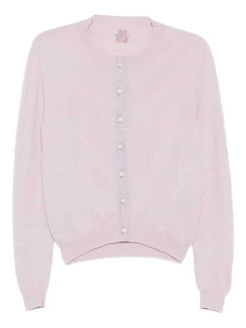 Teddy Cashmere logo-embroidered cardigan