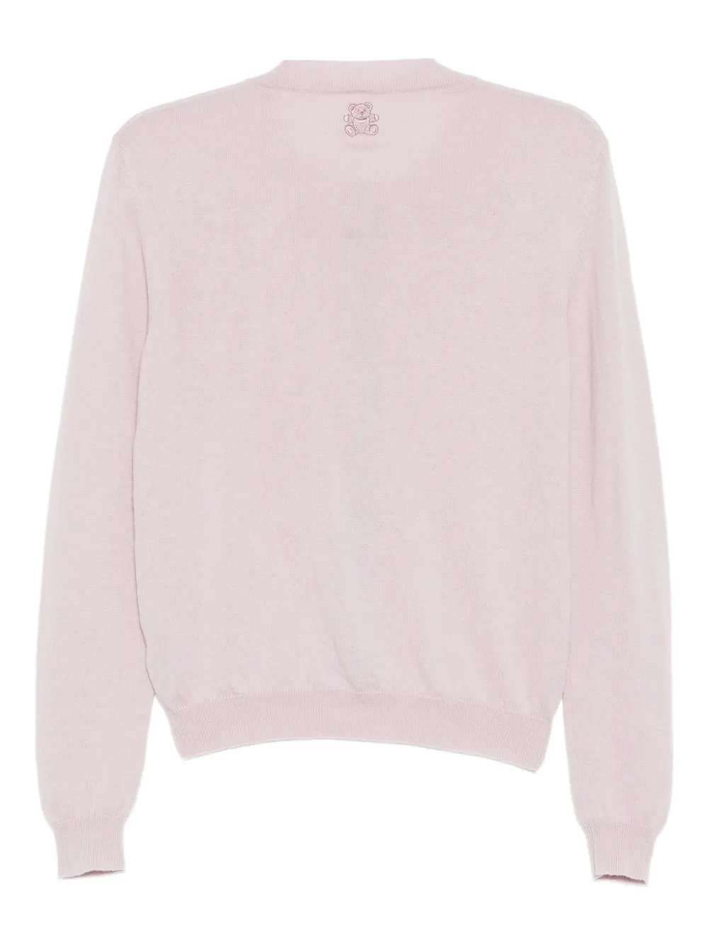  Teddy Cashmere Logo-embroidered Cardigan - Pink 
