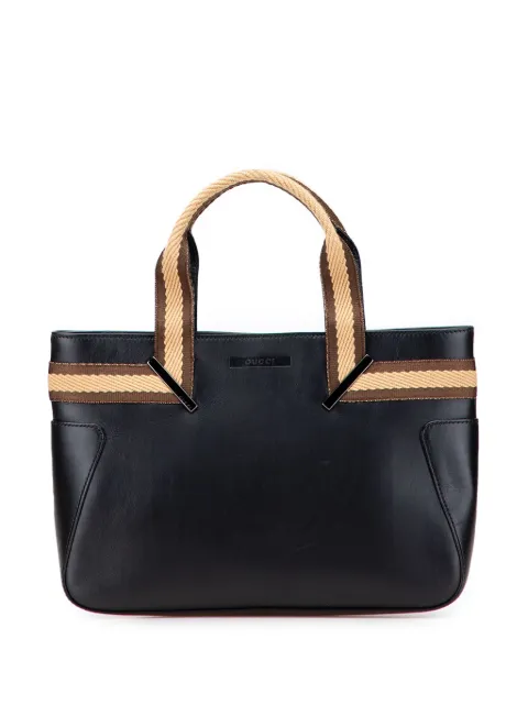 Gucci Pre-Owned bolsa de mano Leather Web 2000-2015