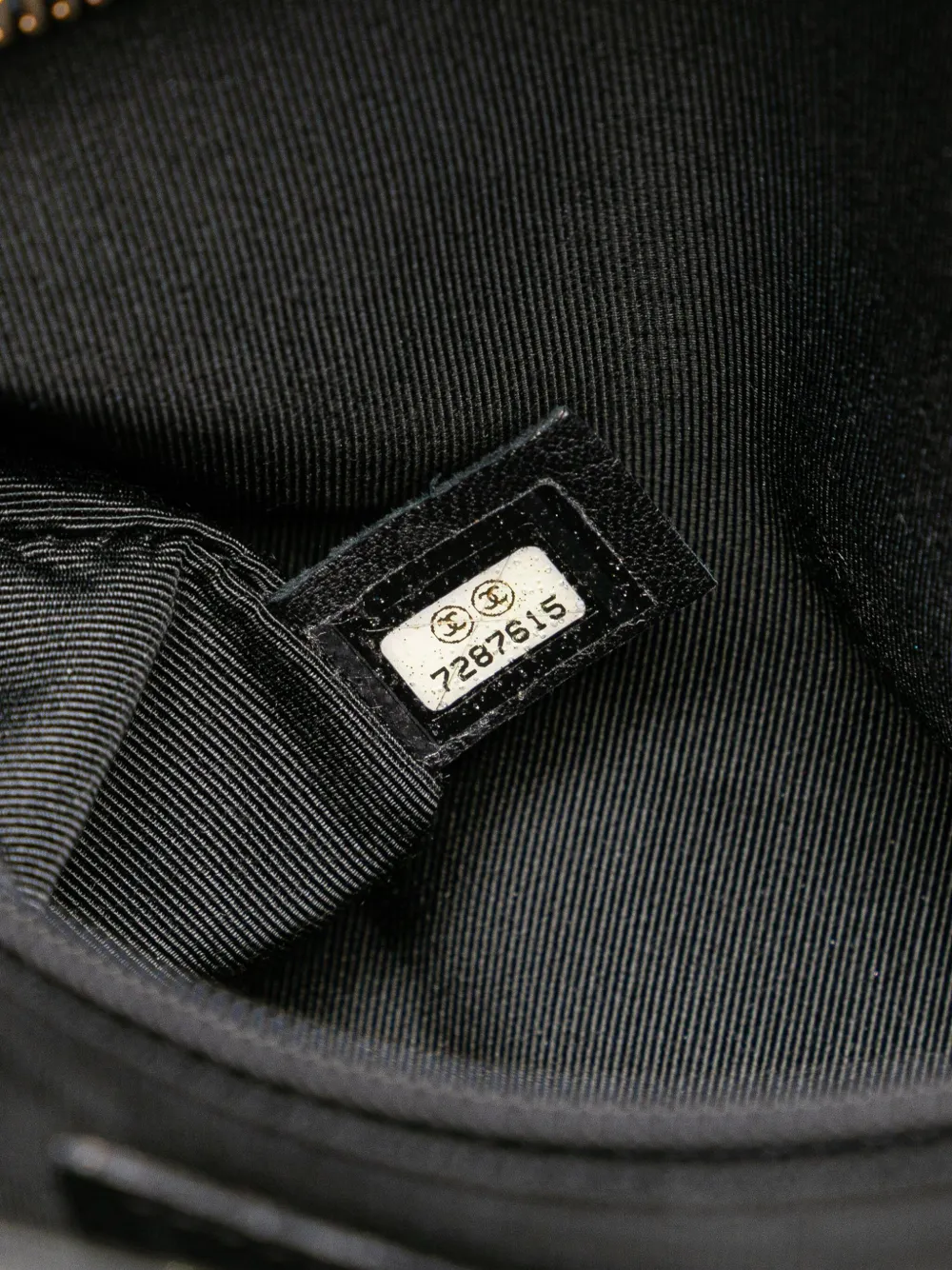 2002-2003 Cc Chocolate Bar Lambskin Tote Bag