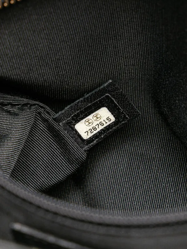 CHANEL Pre-Owned 2002-2003 CC Chocolate Bar Lambskin Tote Bag