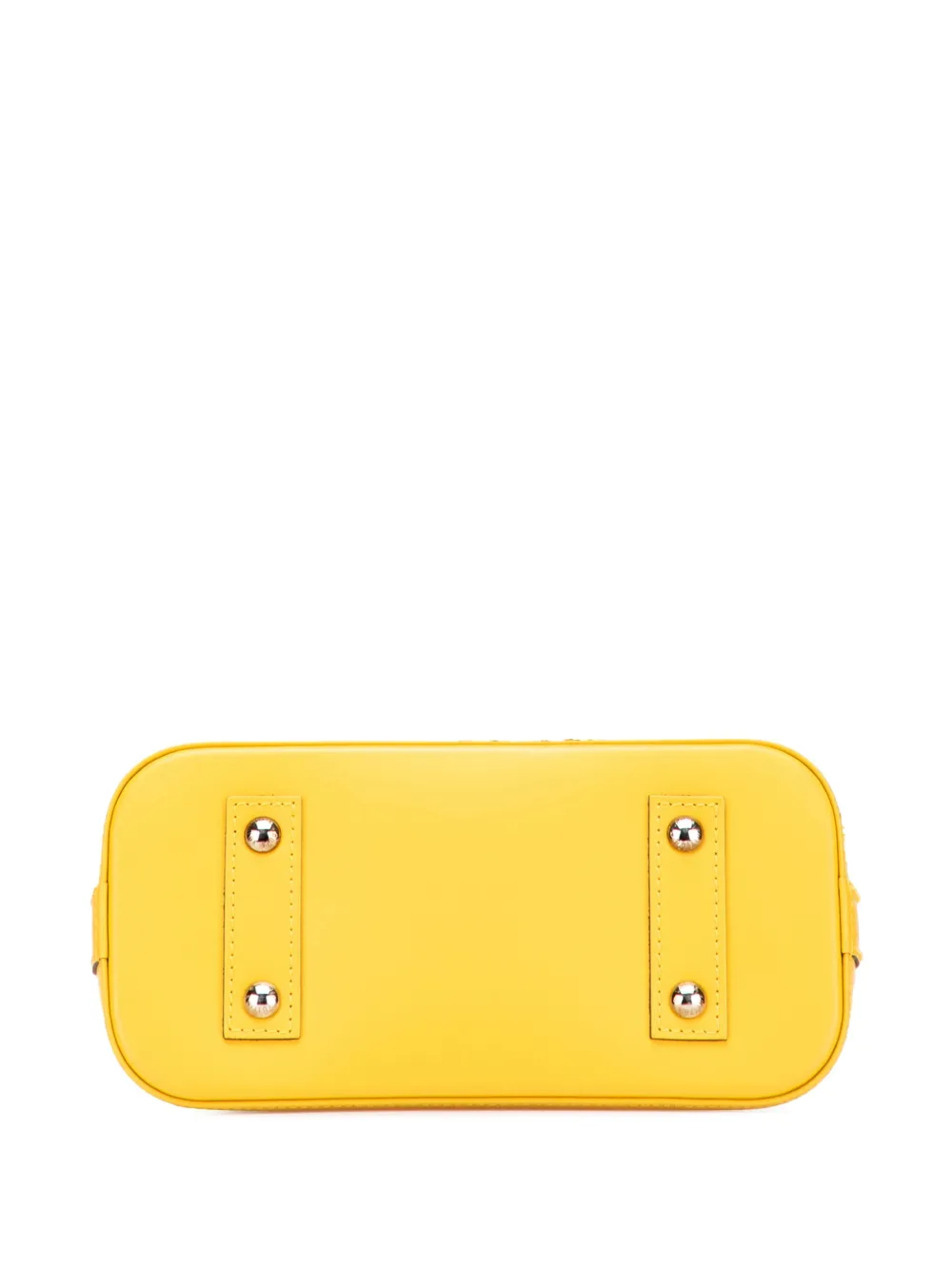 Pre-owned Louis Vuitton 2015 Epi Alma Bb Satchel In Yellow