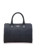 Burberry Pre-Owned 2000-2017 Tonal Check Canvas boston bag - Black