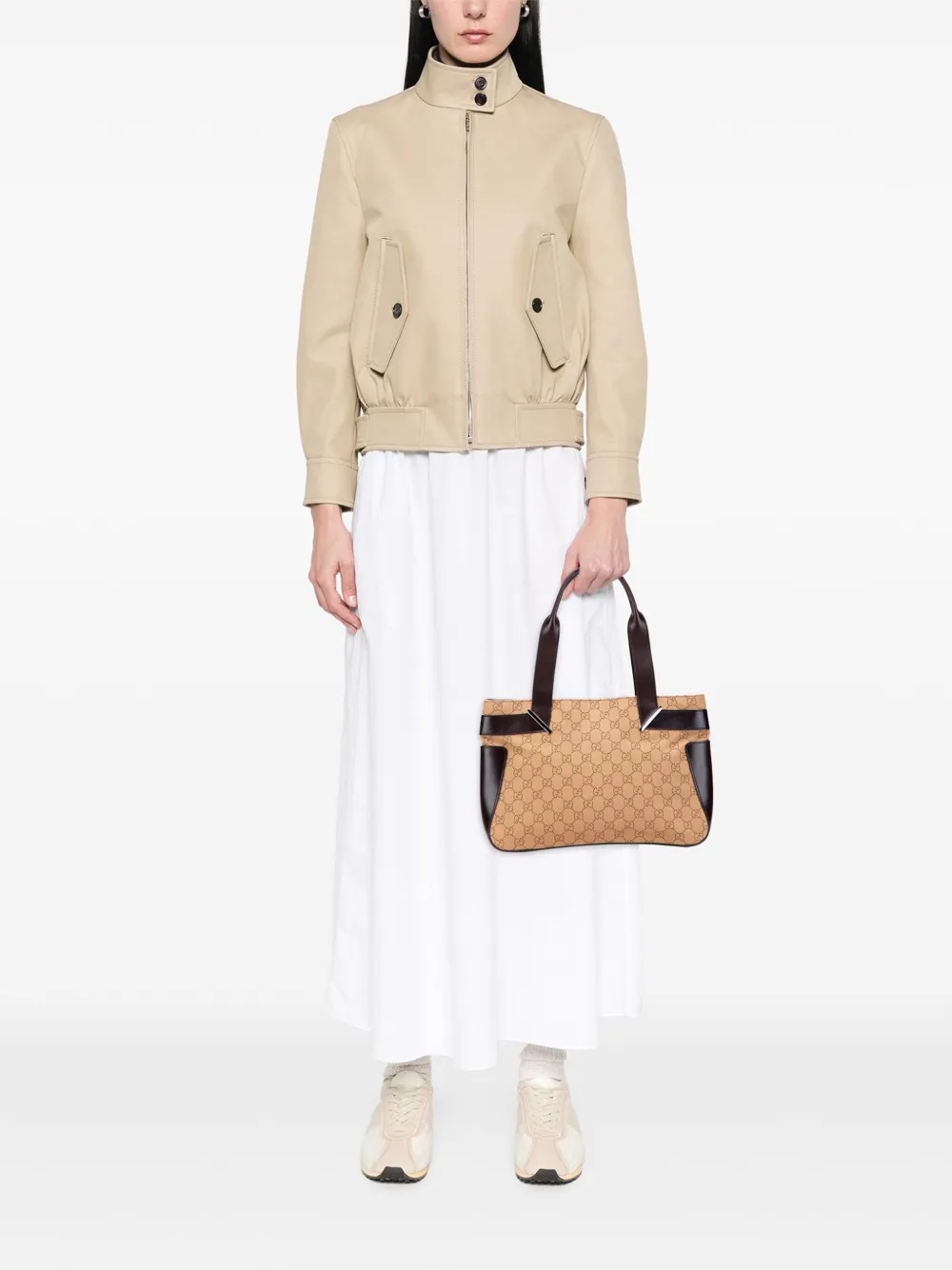 Pre-owned Gucci 2000-2015 Gg Canvas Tote Bag In Brown