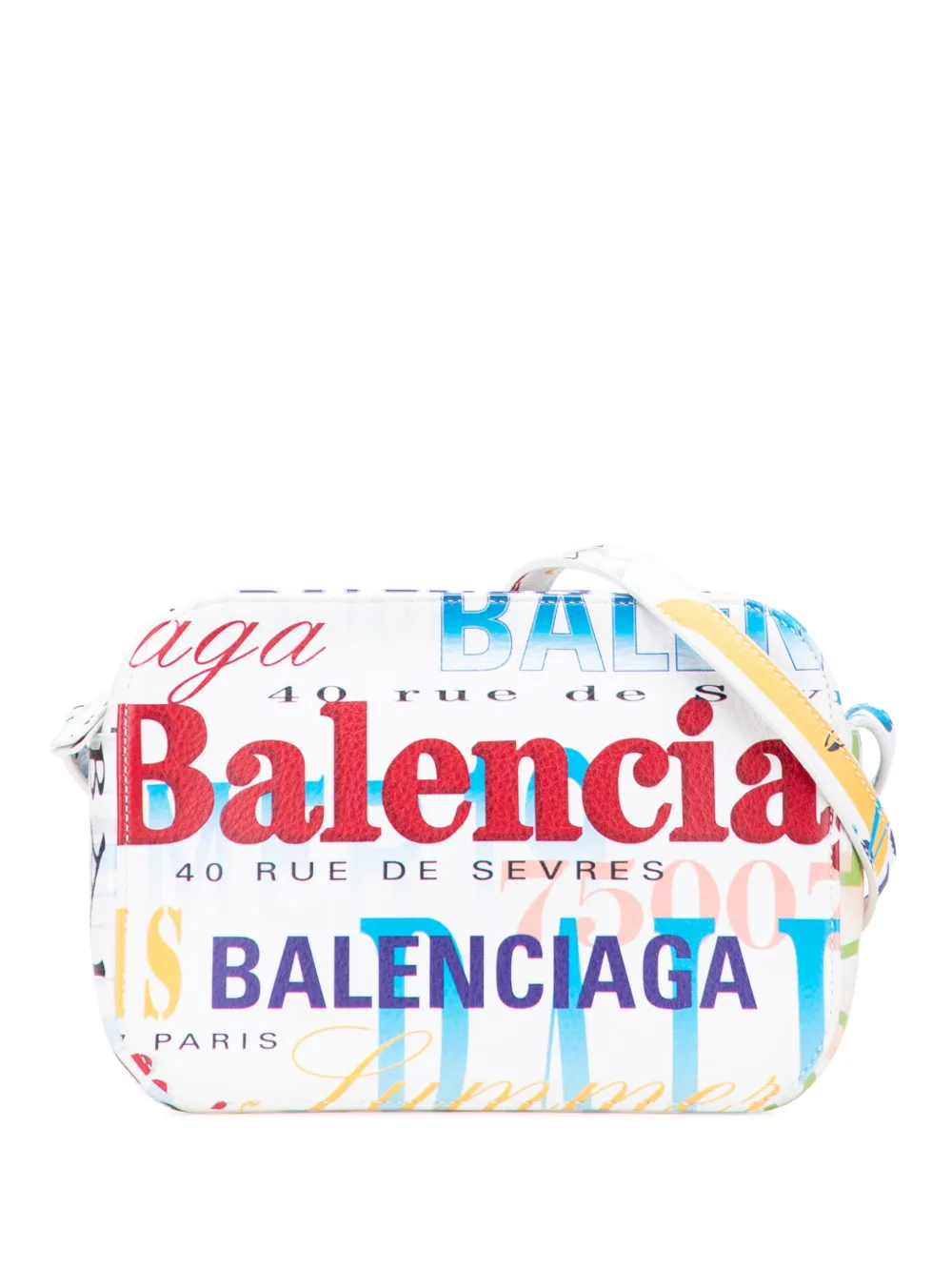 Balenciaga Pre-Owned 2000-2025 S Calfskin Logo Print Everyday Camera Balenciaga Pre-Owned 2000-2025 S Calfskin Logo Print Everyday Camera