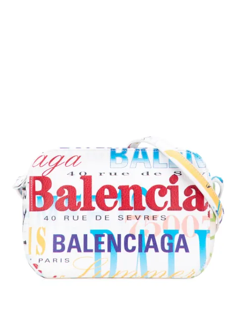 Balenciaga Pre-Owned 2000-2025 S Calfskin Logo Print Everyday Camera Bag crossbody bag