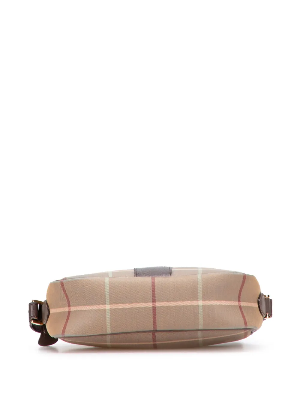 Pre-owned Burberry 20th Century Vintage Check Canvas Crossbody Bag In Brown