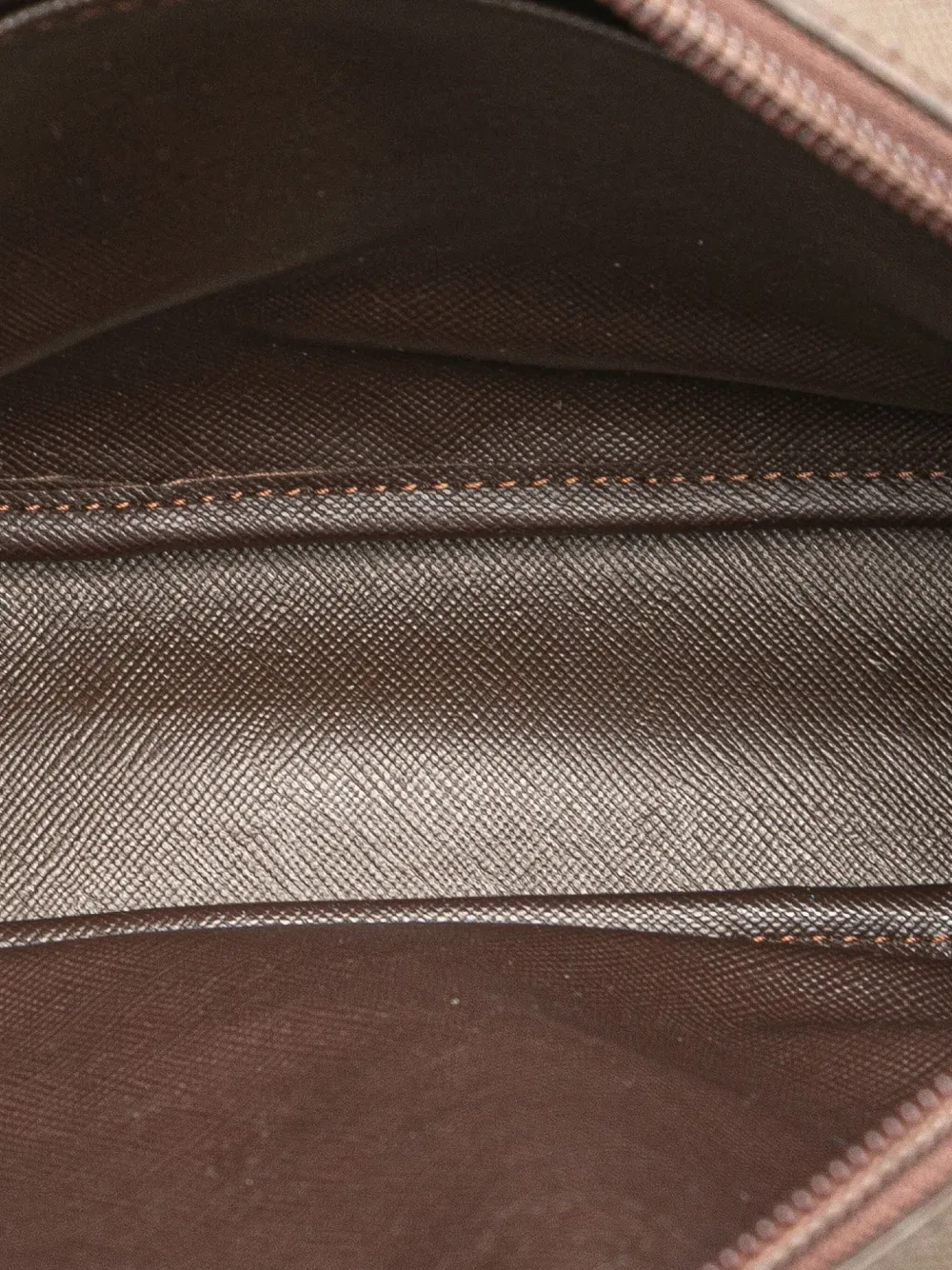 Pre-owned Burberry 20th Century Vintage Check Canvas Crossbody Bag In Brown