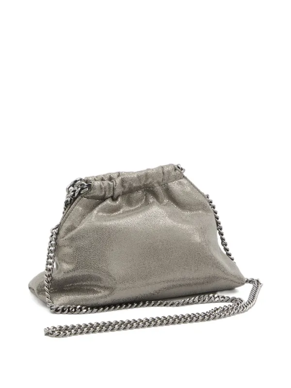 Stella McCartney ファラベラ　グレー バッグ Women ダークグレー メタリック ファラベラ タイニー トート
