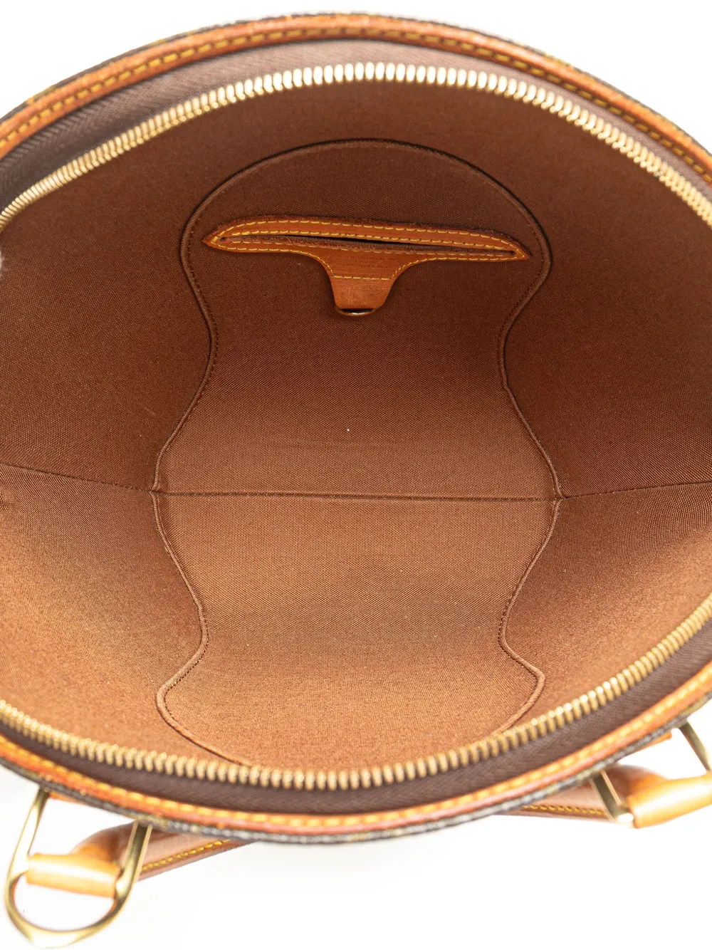 Pre-owned Louis Vuitton 2001 Monogram Ellipse Pm Handbag In Brown