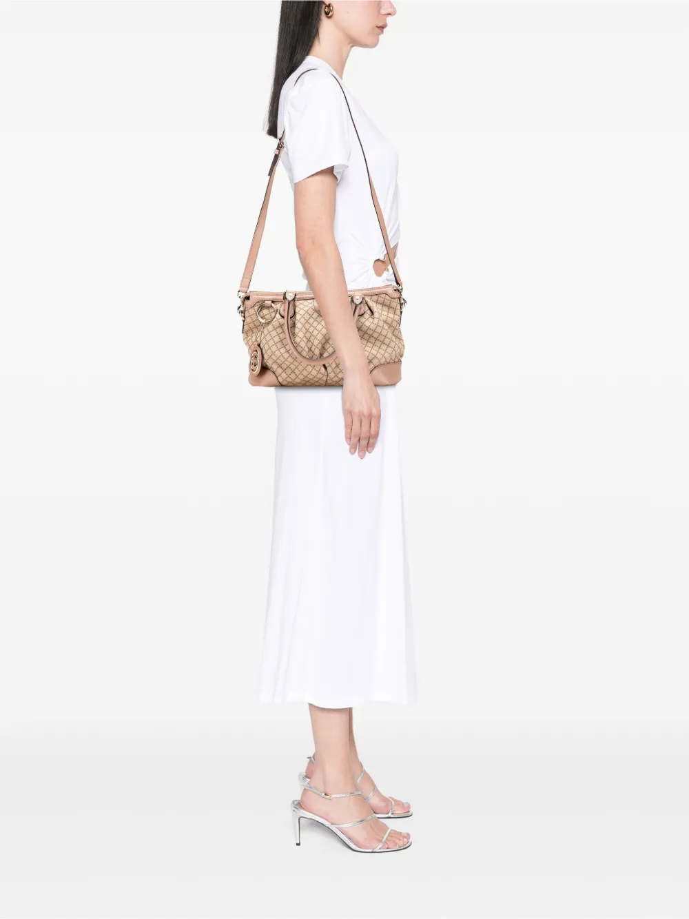 Gucci Pre-Owned 2016-2025 Diamante Canvas Sukey satchel | Pre-Owned | Image 2