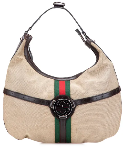 Gucci Pre-Owned bolso hobo Web Reins de lona 2000-2015