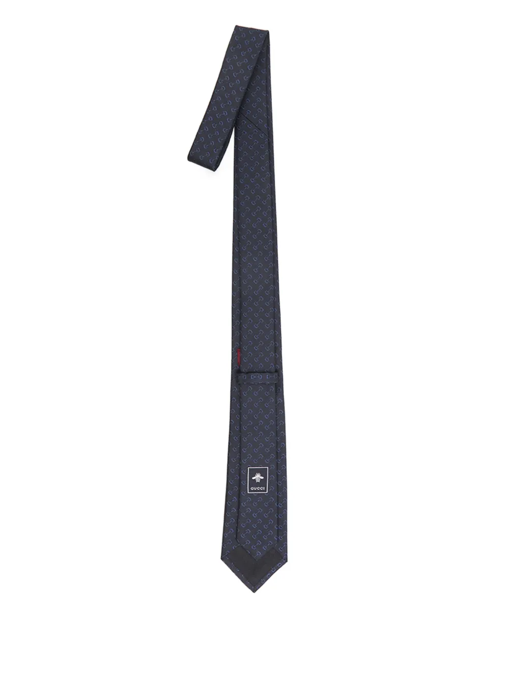 Gucci Horsebit stropdas met patroon - Blauw