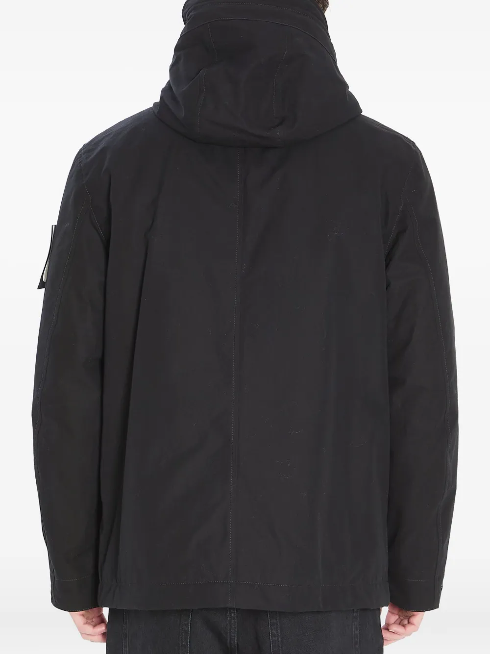 Stone Island Ghost Piece hooded parka Zwart